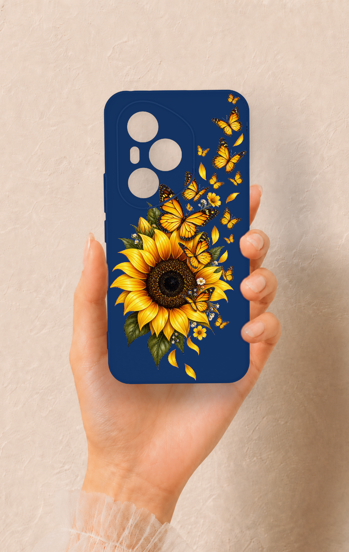 Honor 400 Pro Uyumlu Ayçiçeği Desenli Silikon Kılıf