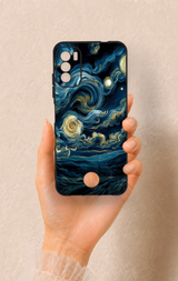 Reeder S19 Max Pro S Uyumlu Yıldızlı Gece Desenli Silikon Kılıf
