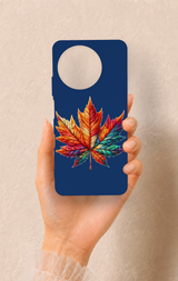 Realme 11 Uyumlu Renkli Yaprak Desenli Silikon Kılıf