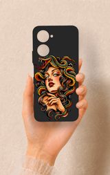 Vivo Y18 Uyumlu Medusa Desenli Silikon Kılıf