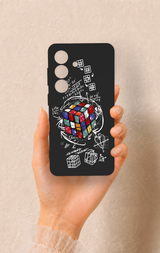 Samsung S26 Uyumlu Rubik Küb Desenli Silikon Kılıf
