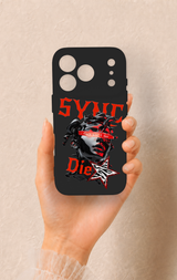 iPhone 17 Pro Uyumlu Sync Die Desenli Silikon Kılıf