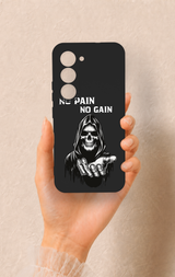 Tecno Spark 40 Pro Uyumlu No Pain No Gain Desenli Silikon Kılıf