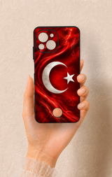 Reeder S23 Pro Max Uyumlu Türk Bayrağı Desenli Silikon Kılıf