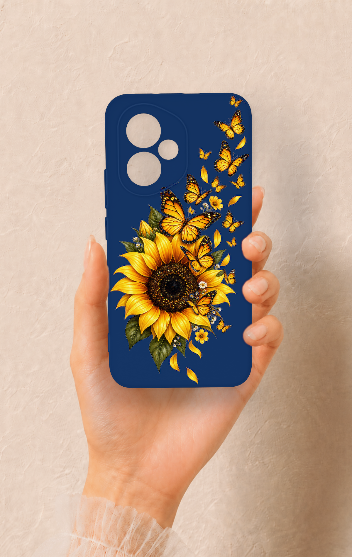 Honor 400 Uyumlu Ayçiçeği Desenli Silikon Kılıf