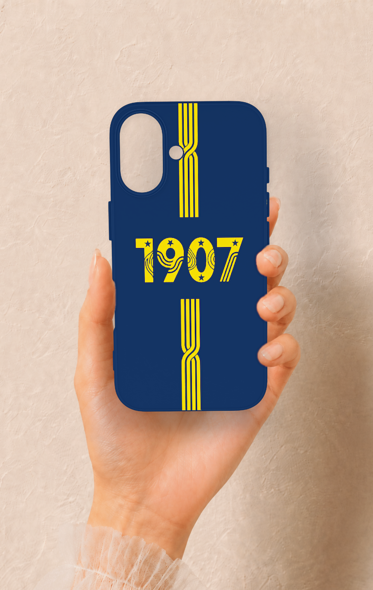 iPhone 16 Uyumlu 1907 Kemer Desenli Silikon Kılıf