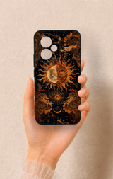 Honor 400 Uyumlu Mistik Güneş Desenli Silikon Kılıf