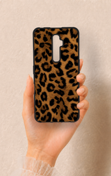 Oppo Reno 2Z Uyumlu Koyu Leopar Deri Desenli Silikon Kılıf