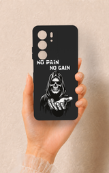 Realme C75 Uyumlu No Pain No Gain Desenli Silikon Kılıf