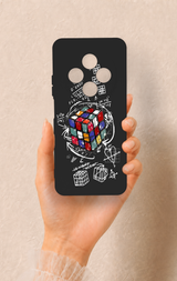 Redmi 14C Uyumlu Rubik Küb Desenli Silikon Kılıf