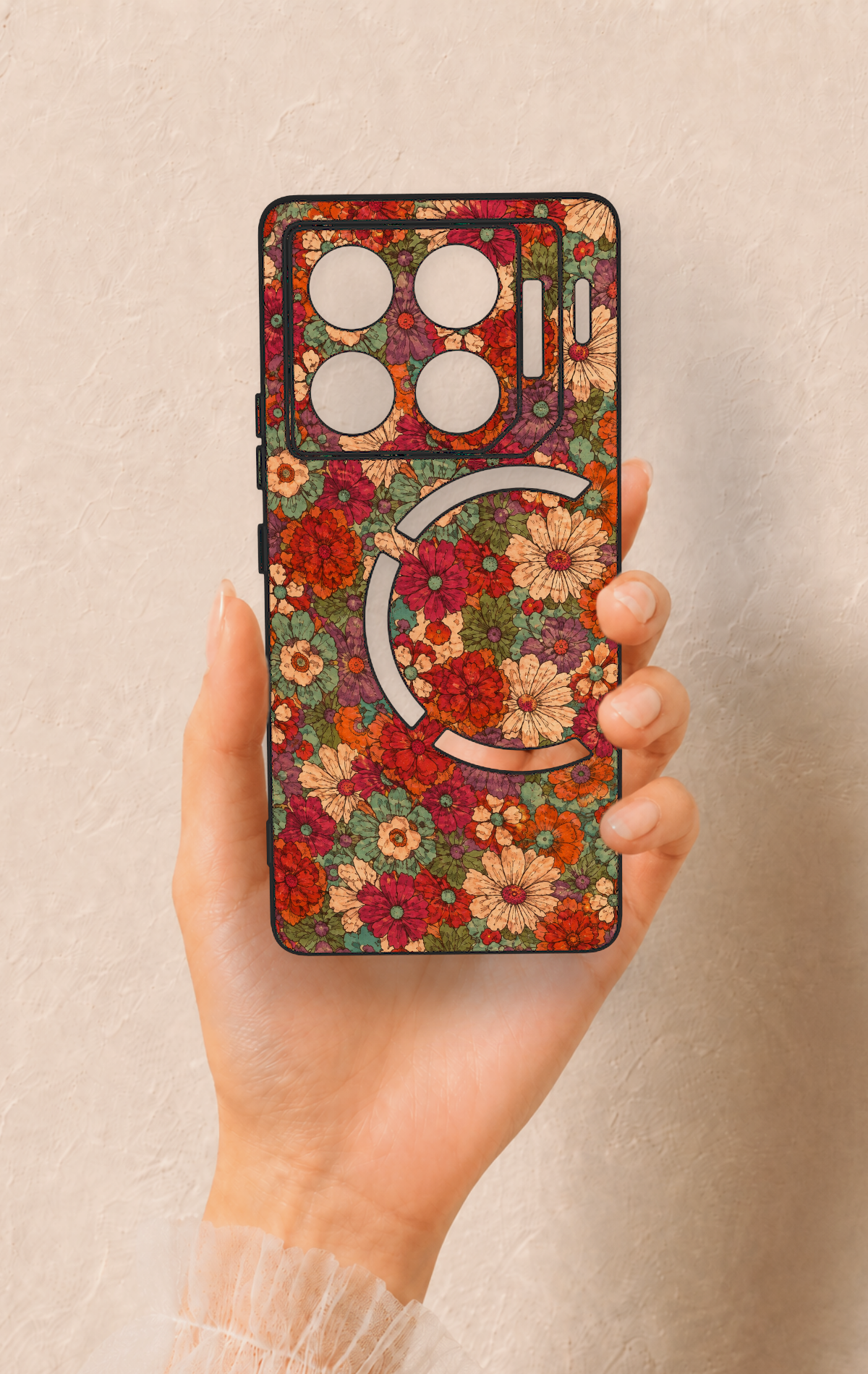 İnfinix Gt 20 Pro Uyumlu Pastel Çiçek Bahçesi Desenli Silikon Kılıf