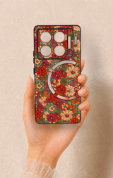 İnfinix Gt 20 Pro Uyumlu Pastel Çiçek Bahçesi Desenli Silikon Kılıf