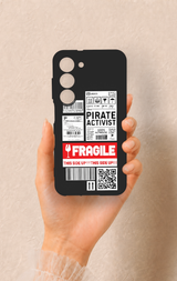 Samsung S23 Uyumlu Fragile Desenli Silikon Kılıf