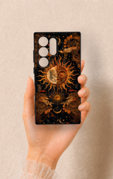 Samsung S24 Ultra Uyumlu Mistik Güneş Desenli Silikon Kılıf