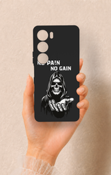 Vivo Y19s Uyumlu No Pain No Gain Desenli Silikon Kılıf