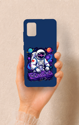 Saamsung A51 Uyumlu Astronot DJ Desenli Silikon Kılıf