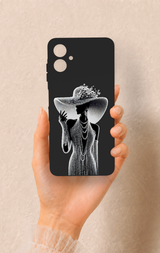 Samsung A06 Uyumlu Lady Desenli Silikon Kılıf