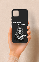 Realme C11 2021 Uyumlu No Pain No Gain Desenli Silikon Kılıf