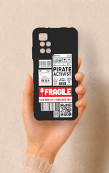 Redmi 10 2022 Uyumlu Fragile Desenli Silikon Kılıf