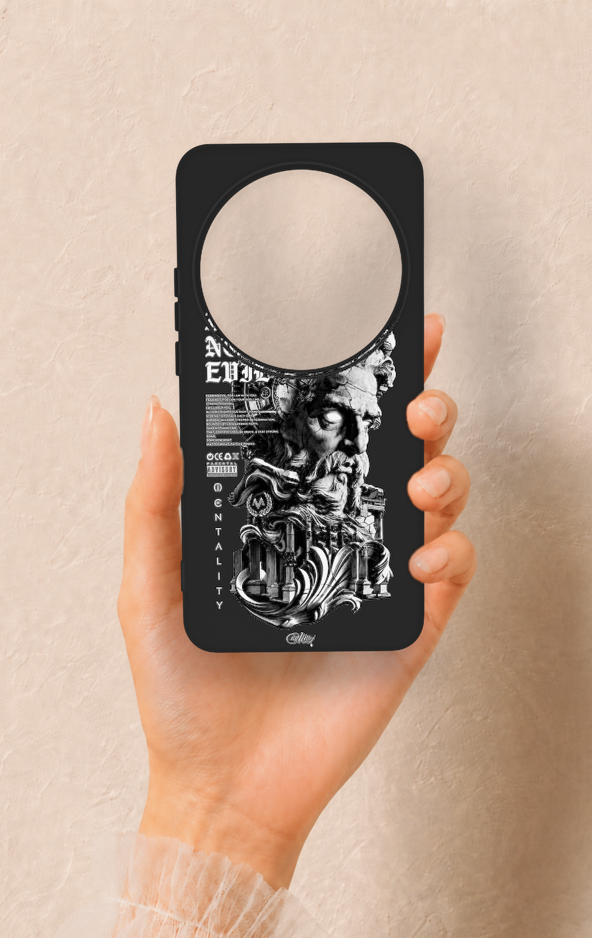 Xiaomi Mi 15 Ultra Uyumlu Fear No Evil Desenli Silikon Kılıf