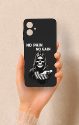 Samsung A06 Uyumlu No Pain No Gain Desenli Silikon Kılıf