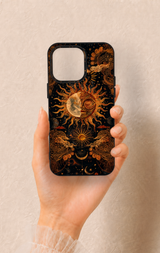 iPhone 15 Pro Max Uyumlu Mistik Güneş Desenli Silikon Kılıf