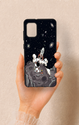 Samsung A31 Uyumlu Uzay Astronot Desenli Silikon Kılıf