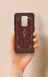 Redmi Note 9 Uyumlu Acem Halı Desenli Silikon Kılıf