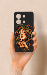 Redmi Note 13 4G Uyumlu Medusa Desenli Silikon Kılıf