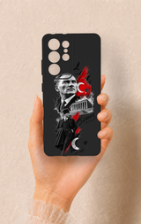 Samsung S21 Ultra Uyumlu Atatürk Anıtkabir Desenli Silikon Kılıf