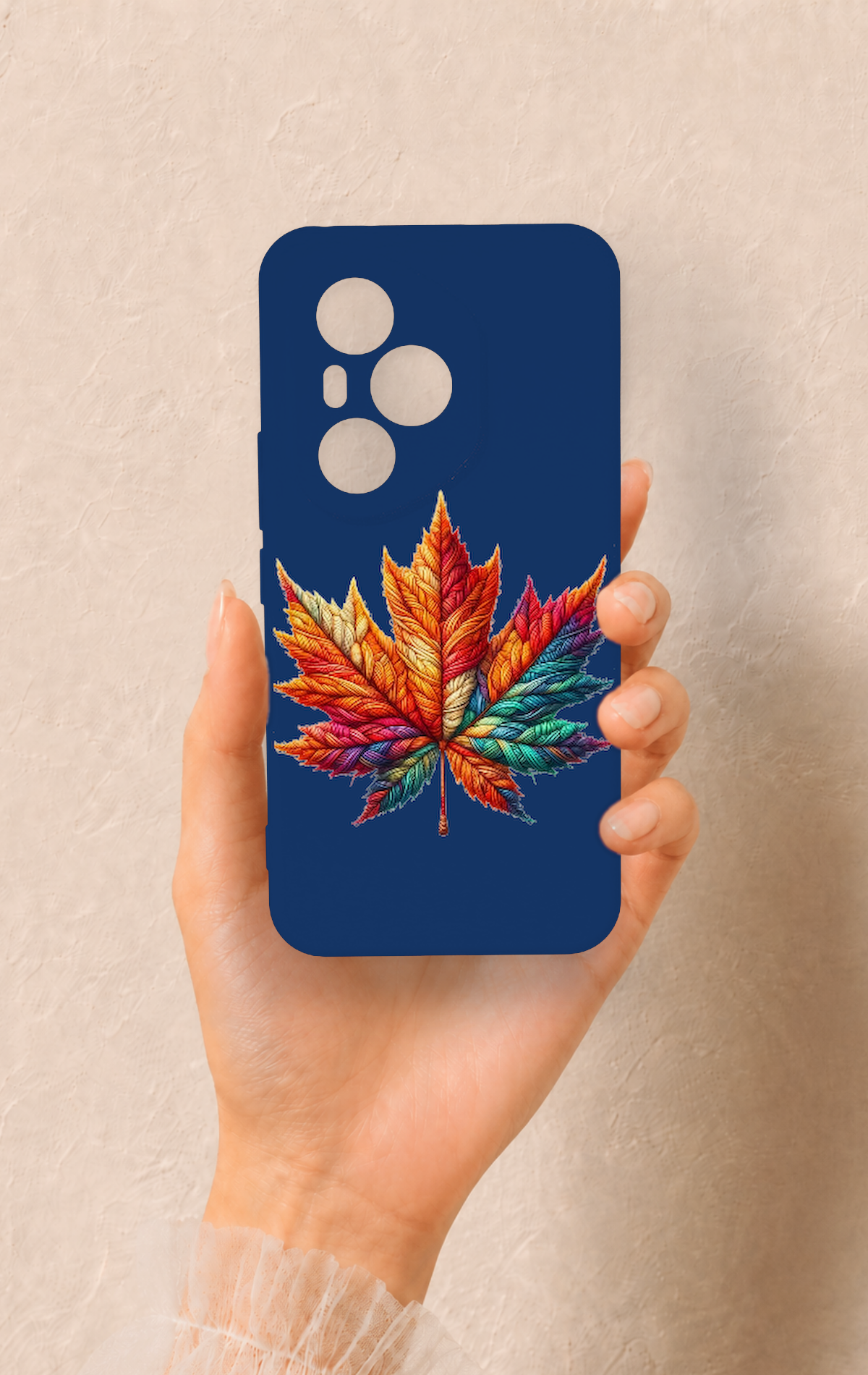 Honor 400 Pro Uyumlu Renkli Yaprak Desenli Silikon Kılıf