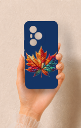 Honor 400 Pro Uyumlu Renkli Yaprak Desenli Silikon Kılıf