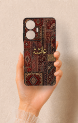 Realme C55 Uyumlu Vintage Halı Desenli Silikon Kılıf