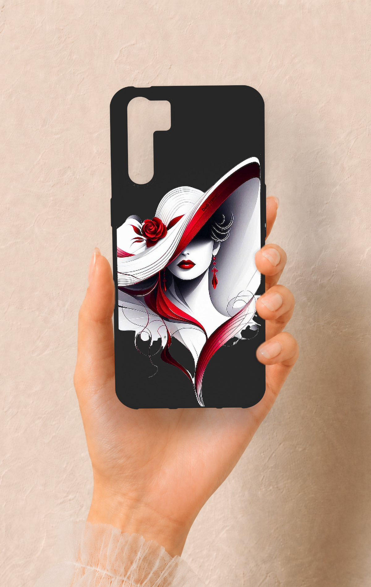 Oppo A91 Uyumlu Matmazel Desenli Silikon Kılıf