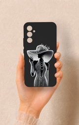 Samsung A34 Uyumlu Lady Desenli Silikon Kılıf