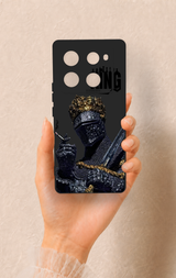 İnfinix Note 40 Pro Uyumlu King Desenli Silikon Kılıf
