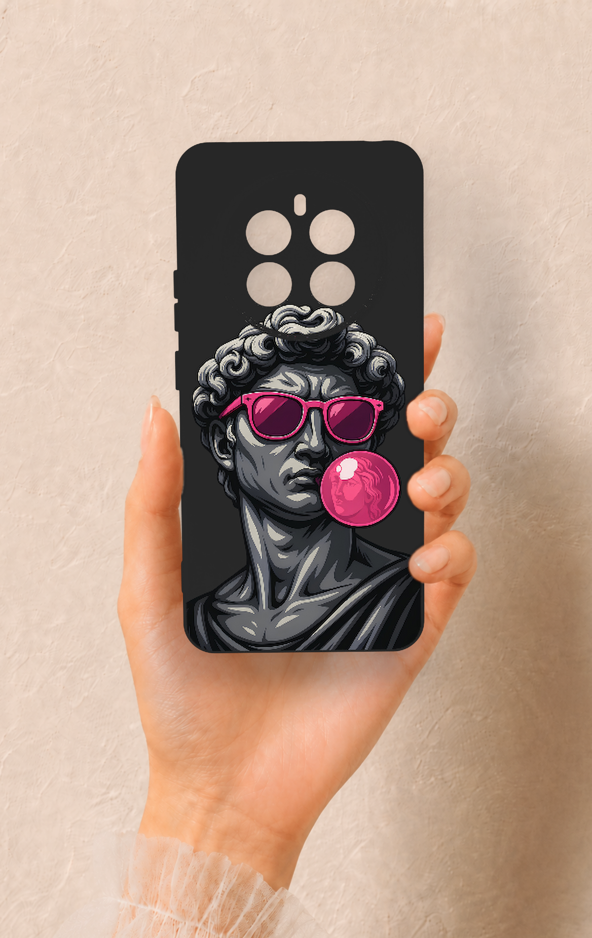 Realme 12 4G Uyumlu Pop David Desenli Silikon Kılıf