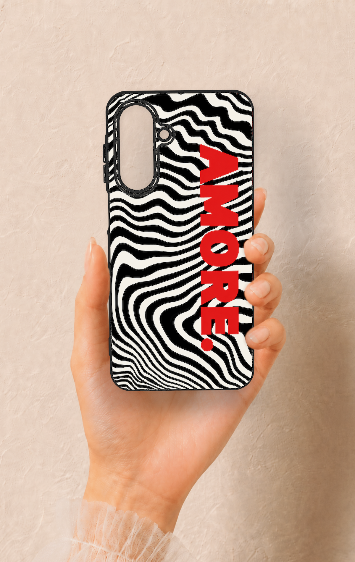 Samsung A26 Uyumlu Zebra Amore Desenli Silikon Kılıf