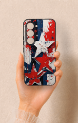 Tecno Spark 40 Pro Uyumlu Star Flag Desenli Silikon Kılıf