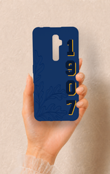 Oppo Reno 2Z Uyumlu 1907 Palamut Desenli Silikon Kılıf