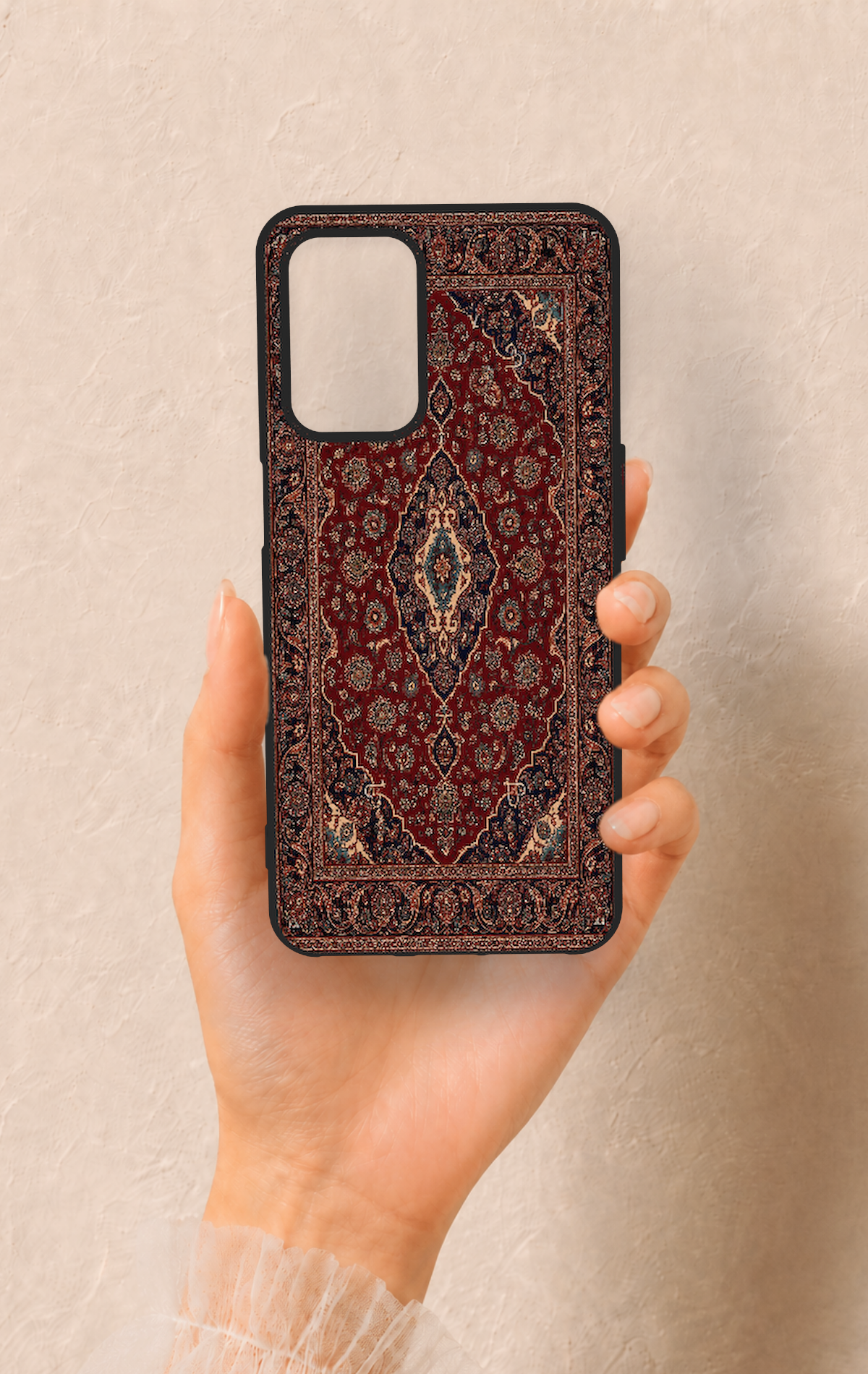 Oppo A54 Uyumlu Acem Halı Desenli Silikon Kılıf