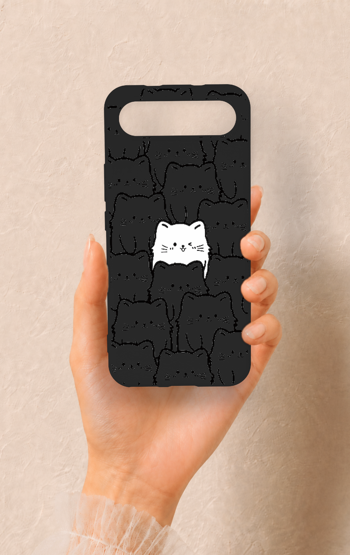 Tecno Spark Slim Uyumlu Many Cats Desenli Silikon Kılıf