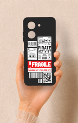 Redmi A5 Uyumlu Fragile Desenli Silikon Kılıf