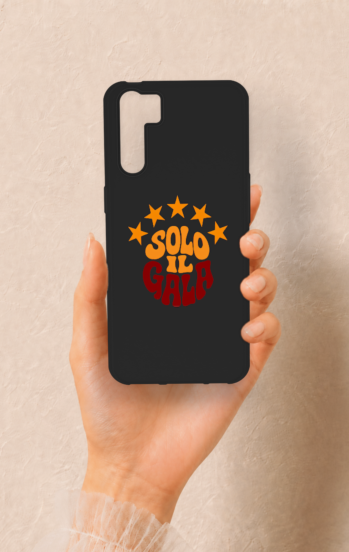 Oppo A91 Uyumlu Solo IL Gala Desenli Silikon Kılıf