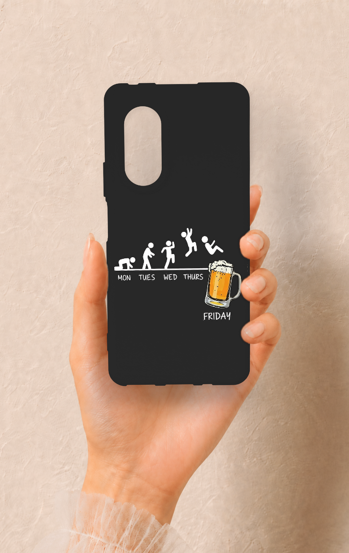 Huawei Nova 9Se Uyumlu Fun Day Friday Desenli Silikon Kılıf
