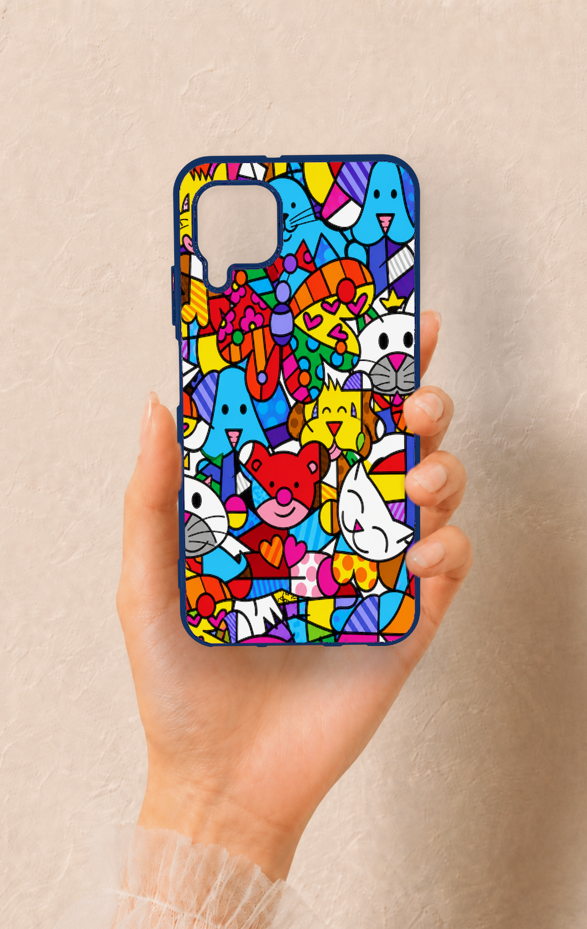 Huawei P40 Lite Uyumlu Britto Garden Desenli Silikon Kılıf