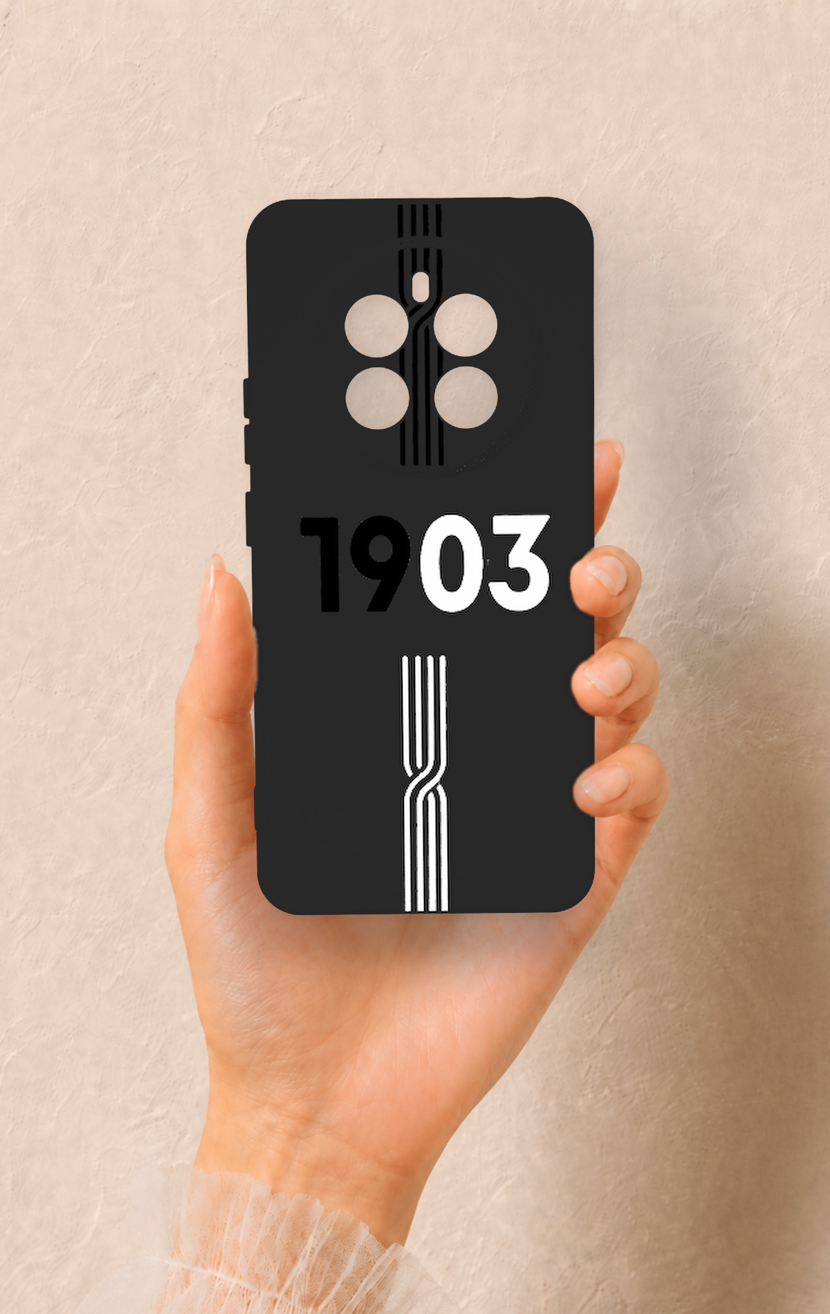 Realme 12 4G Uyumlu 1903 Kemer Desenli Silikon Kılıf