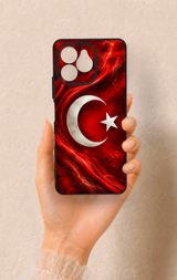Omix x6 Uyumlu Türk Bayrağı Desenli Silikon Kılıf