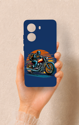 Poco X7 Pro Uyumlu Moto Rider Desenli Silikon Kılıf