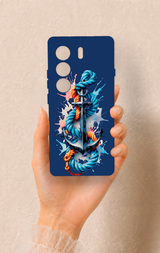Tecno Camon 40 4G Uyumlu Anchor Desenli Silikon Kılıf